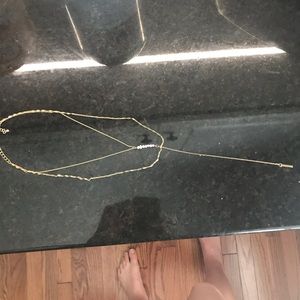Gold Pearl layer necklace
